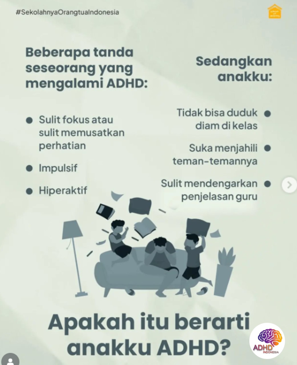 Ciri dan Gejala ADHD pada Anak Usia Dini di Provinsi Sulawesi Tengah